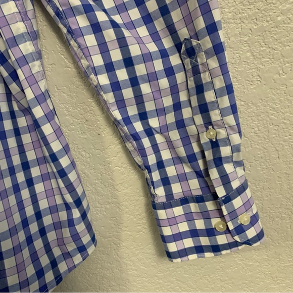 Barbour Shirt Mens L Check Plaid Creswell Tailored Fit Button Up Preppy Colorful - Picture 13 of 16